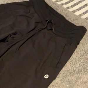 Lululemon Black pin stripe pants